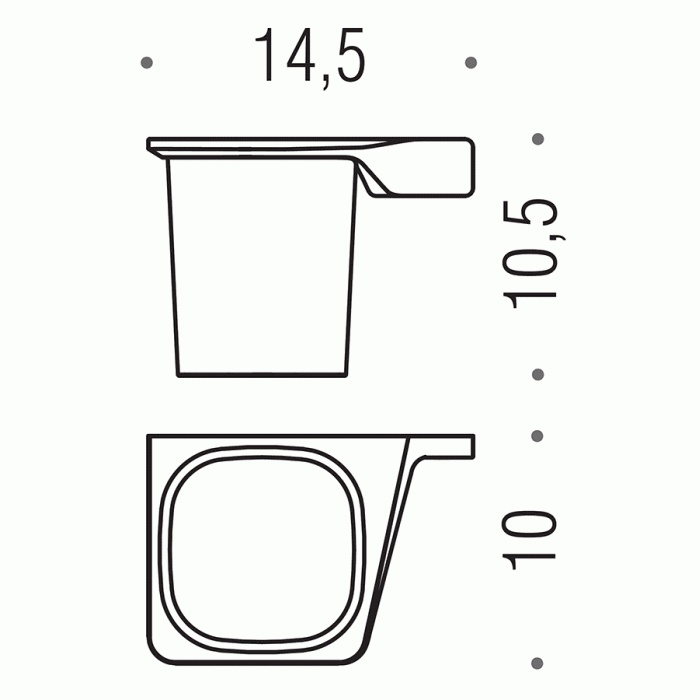 B2502 SX Стакан настенный (левый) COLOMBO Alize Colombo Design - Вид №2