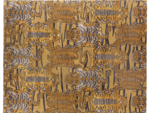 Прямоугольный ковер из бамбуковой шерсти и шелка