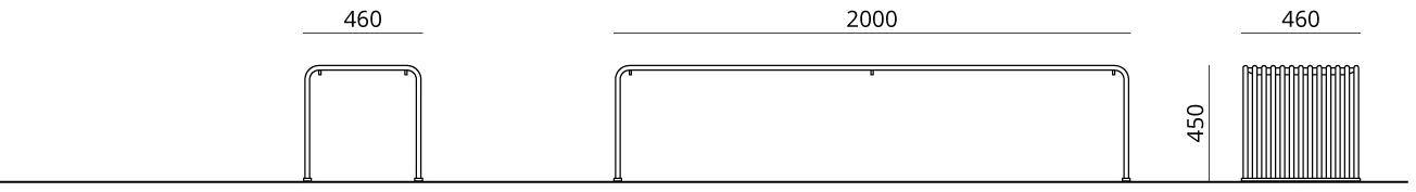 Urbantime Скамья из вторсырья без спинки Zeroquindici.015 sun-id-1434601 - Вид №5