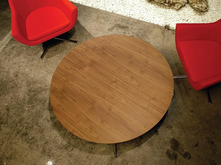 B&T Design Круглый журнальный столик из фанерованной древесины sun-id-1424559 - Вид №1