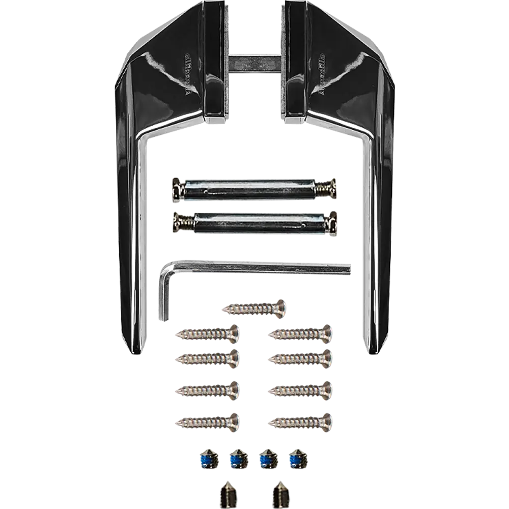 Ручка дверная Armadillo Stone UCS без запирания ЦАМ гальваническое покрытие цвет хром STLM-2078385 - Вид №1