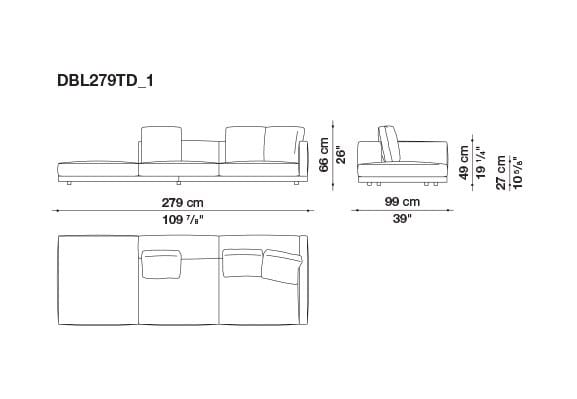 Кожаный диван B&B Italia док ARCH-00106863 - Вид №164