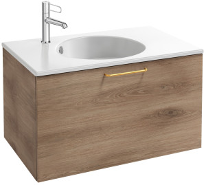 EB2511-R8-N14 Тумба под столешницу 70 см, 1 верхний ящик, золотая ручка JACOB DELAFON ODÉON RIVE GAUCHE