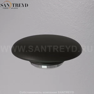 A037VX.105 Донный клапан с керамической накладкой проточный A. e. T. Italia RICAMBI Черный матовый