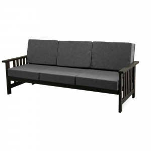 83823860 Диван садовый Барон 80x80x195 см 3-х местный (до 250 кг) дерево коричневый