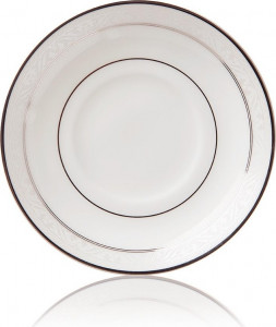 54801 Noritake Блюдце для чашки чайной Noritake "Монтвейл, платиновый кант" 15,5см Фарфор костяной