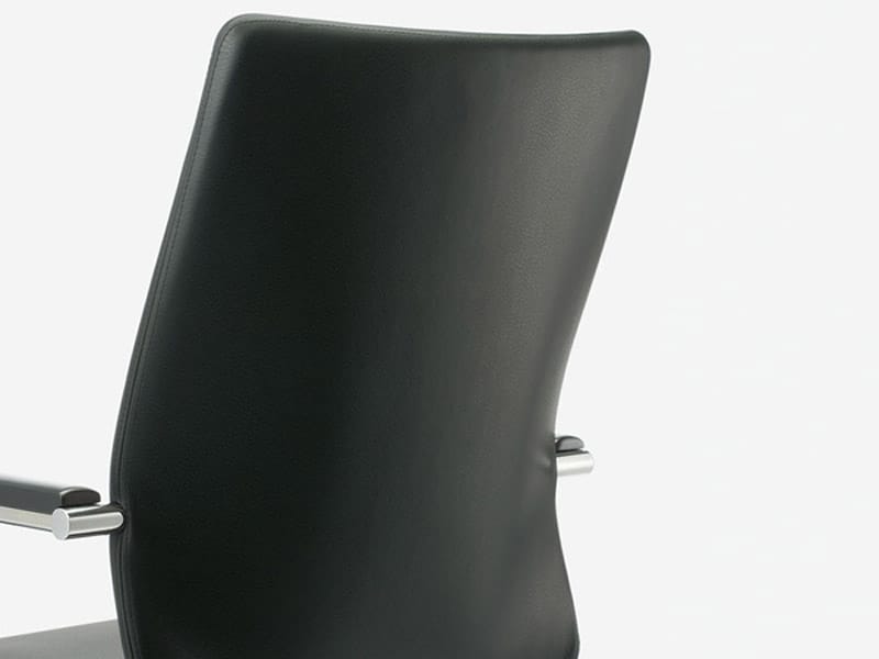 Кожаный консольный штабелируемый стул с подлокотниками Brunner ARCH-00021895 - Вид №3