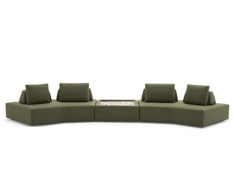 Изогнутый диван из ткани Felis Softliving ARCH-00137498 - Вид №3