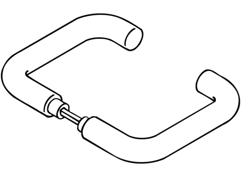 111XAH Дверная ручка (х-техник) HEWI System 111 | Edelstahl  - Вид №2