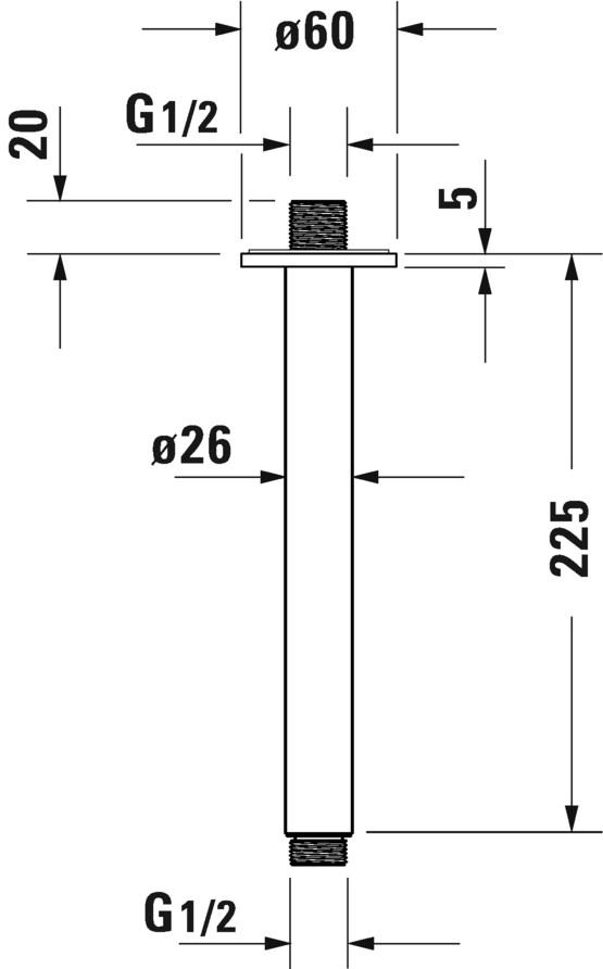 Duravit Подвесной кронштейн для душа sun-id-1498149 - Вид №7