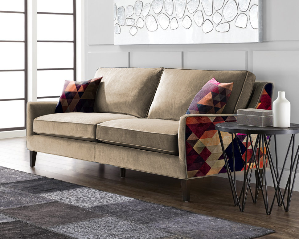 Диван Triangle Gold by James Soares прямой бежевый ICON DESIGNE TRIANGLE 096829 Бежевый  - Вид №2