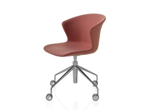 Офисное кресло из ткани с 4 спицами