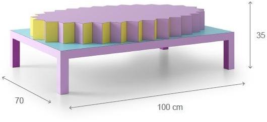 De Rosso Низкий прямоугольный журнальный столик из ламината hpl Limited edition sun-id-1359203 - Вид №2