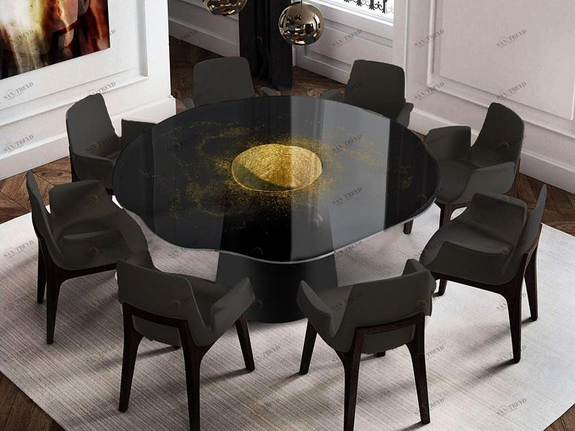 Unica by Tecnotelai Круглый стол из нержавеющей стали в современном стиле Orbita sun-id-1434249