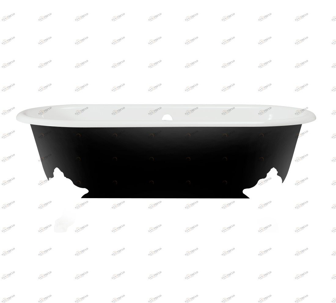 Gentry Home Bexley Cast iron bathtubs with feet Ral 9005 GH100148 