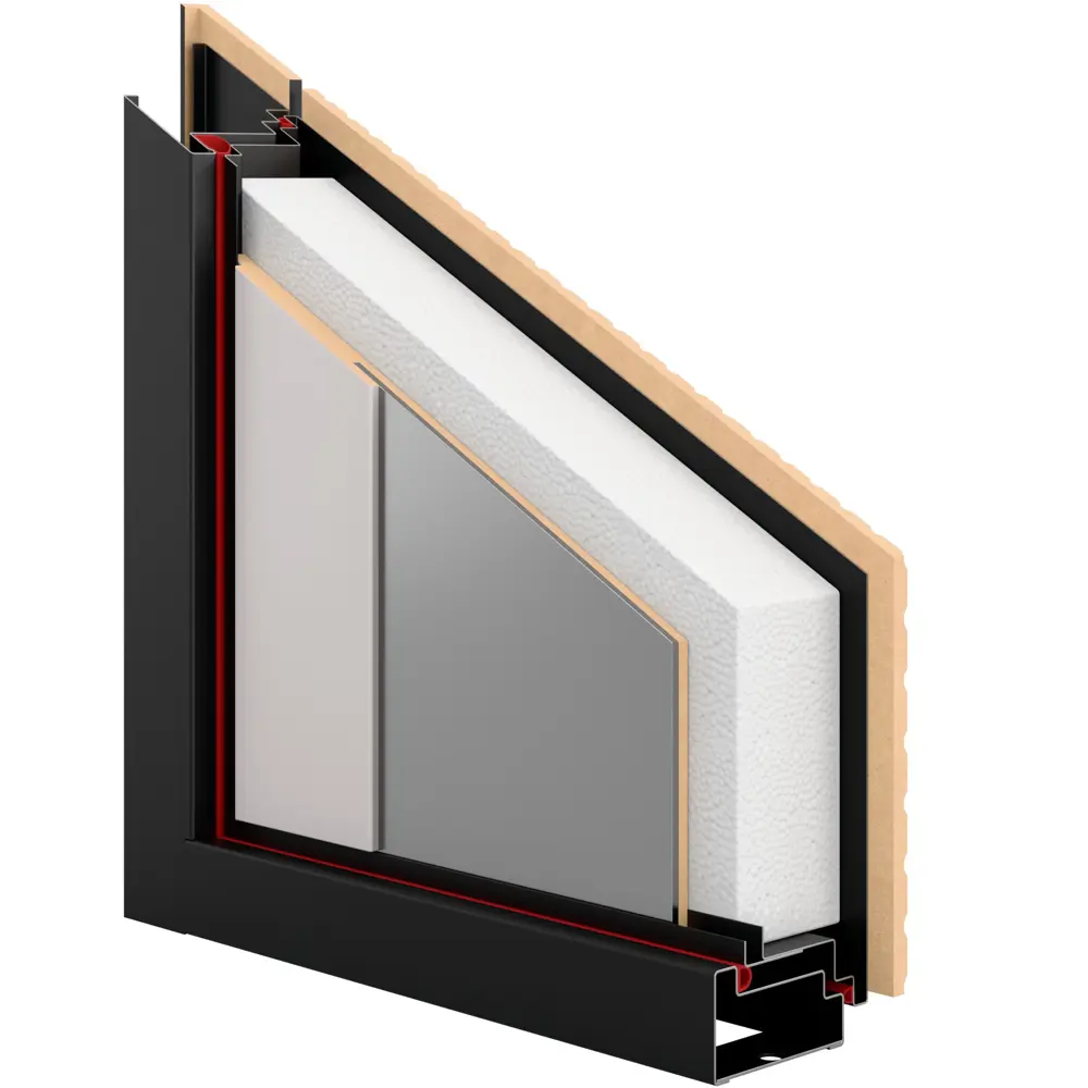 Дверь входная металлическая Браун Скай 95x205 см правая шелк белый с зеркалом TOREX STLM-2129822 - Вид №15