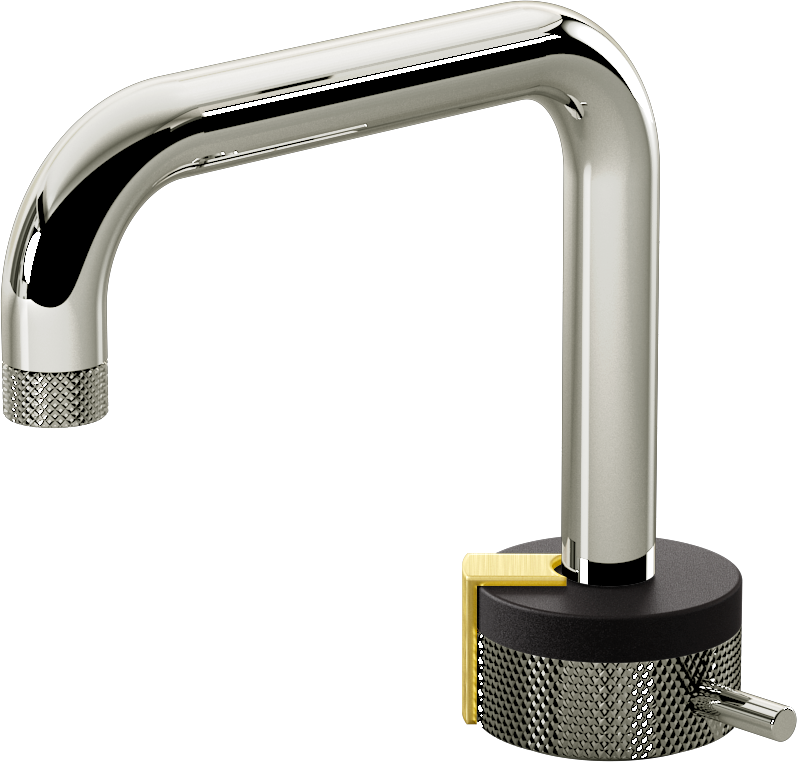 E-11500-R1BK-L2BB-PC Однорычажный прогрессивный смеситель для раковины - излив 15,3см GRAFF MOD+