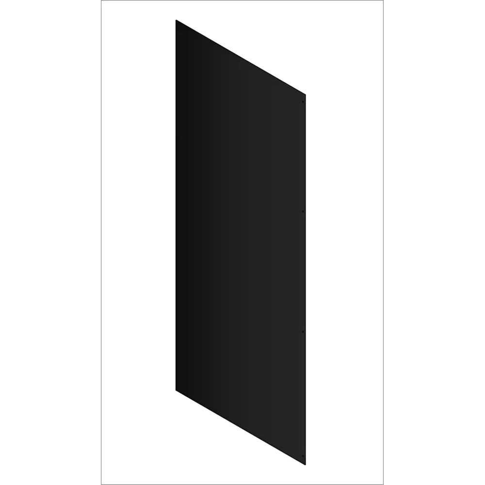 Стенка для душевой ширмы Domani-Spa Simple 1/4 круга 90x90 см 8 отверстий цвет черный STLM-2179883 - Вид №1