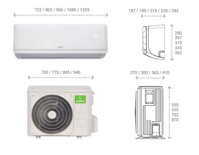 Настенная сплит-система LESSAR LS-H24KPA2 / LU-H24KPA2 sun-id-682798 - Вид №4