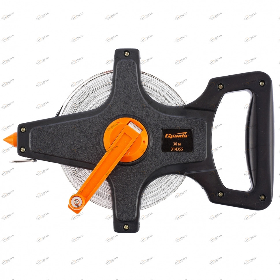 Рулетка геодезическая 50мх12,5мм лента ПВХ открытый корпус Sparta 8222