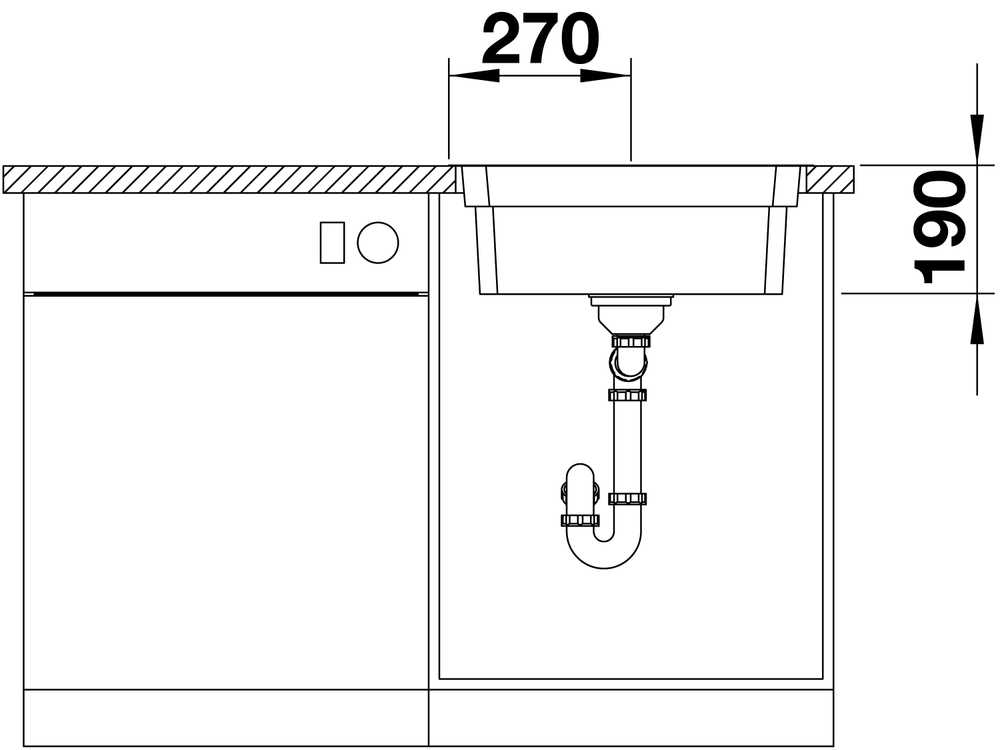 521840 Кухонная мойка Blanco Etagon 500-IF  Blanco Etagon - Вид №12