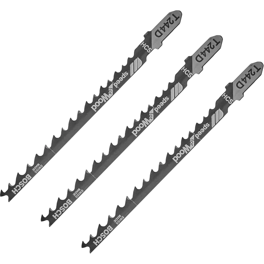 Набор пилок для лобзика по дереву Bosch T244D, 3 шт BOSCH PROFESSIONAL STLM-2133611