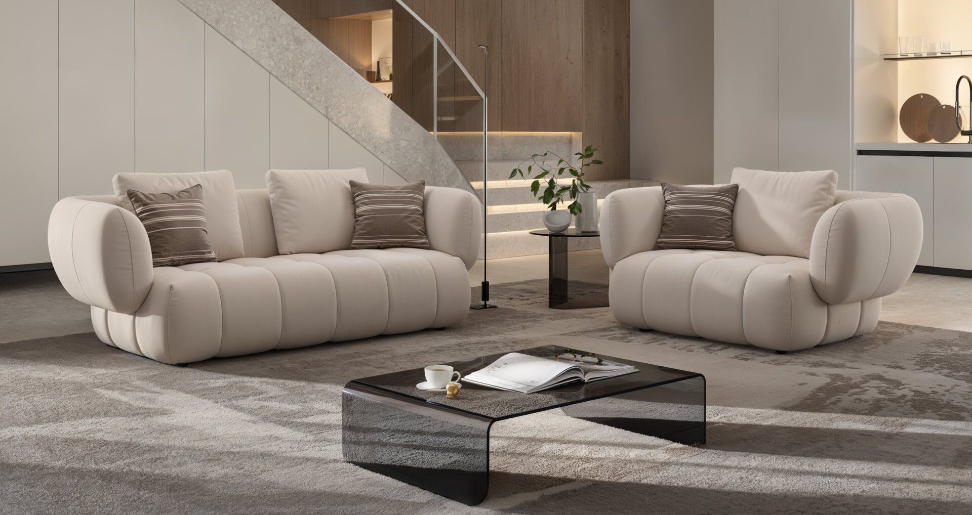 Кожаное кресло с подлокотниками Sofanella море ARCH-00078016 - Вид №1