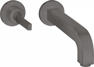 39116340 Смеситель для раковины, однорычажный, скрытого монтажа, настенный, со штыревой ручкой, изливом 220 мм и розетками AXOR CITTERIO