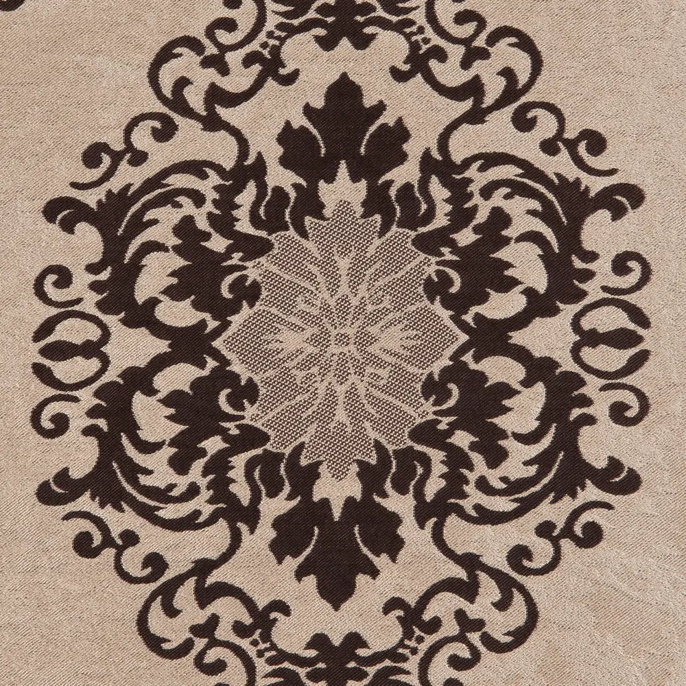 Ткань «Вензель» 1 п/м 280 см блэкаут цвет коричневый ТОРГОВЫЙ ДОМ ТЕКСТИЛЬ STLM-2123065 - Вид №2