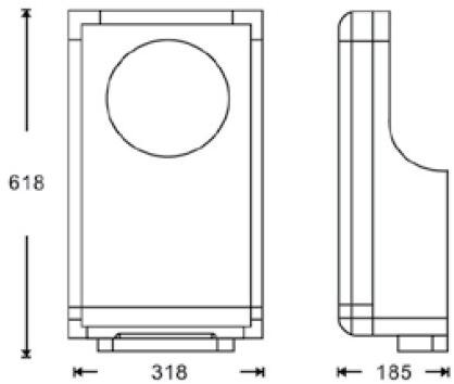 Mo-el Электрическая сушилка для рук с воздушным ножом  7900  - Вид №2