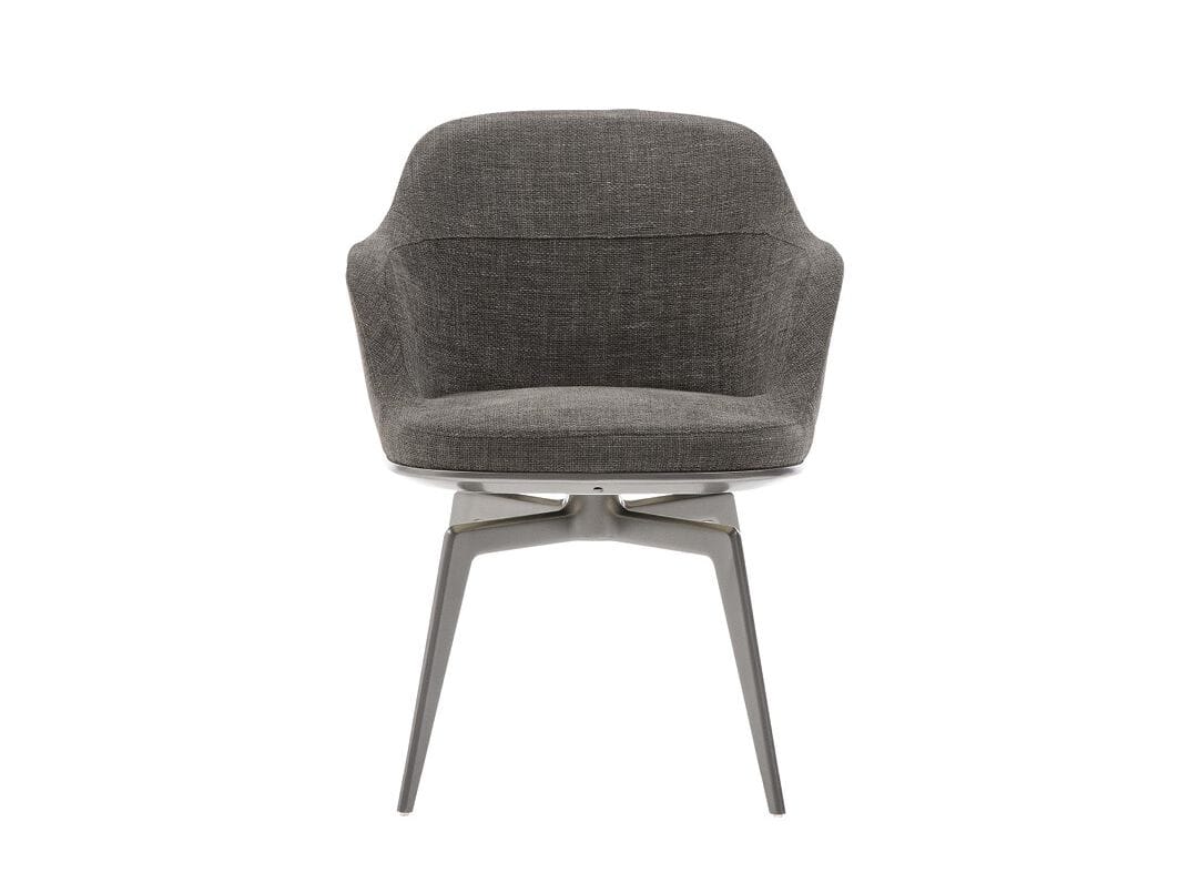 Тканевый поворотный стул с подлокотниками Maxalto Caratos ARCH-00151426