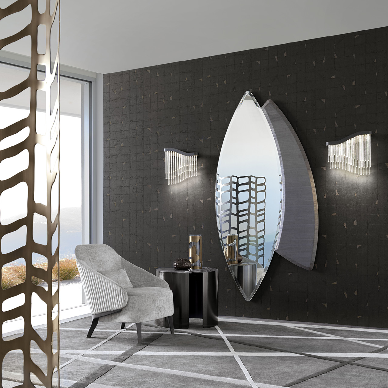 3865 Mirage напольное зеркало - giorgio collection Декор - Вид №2