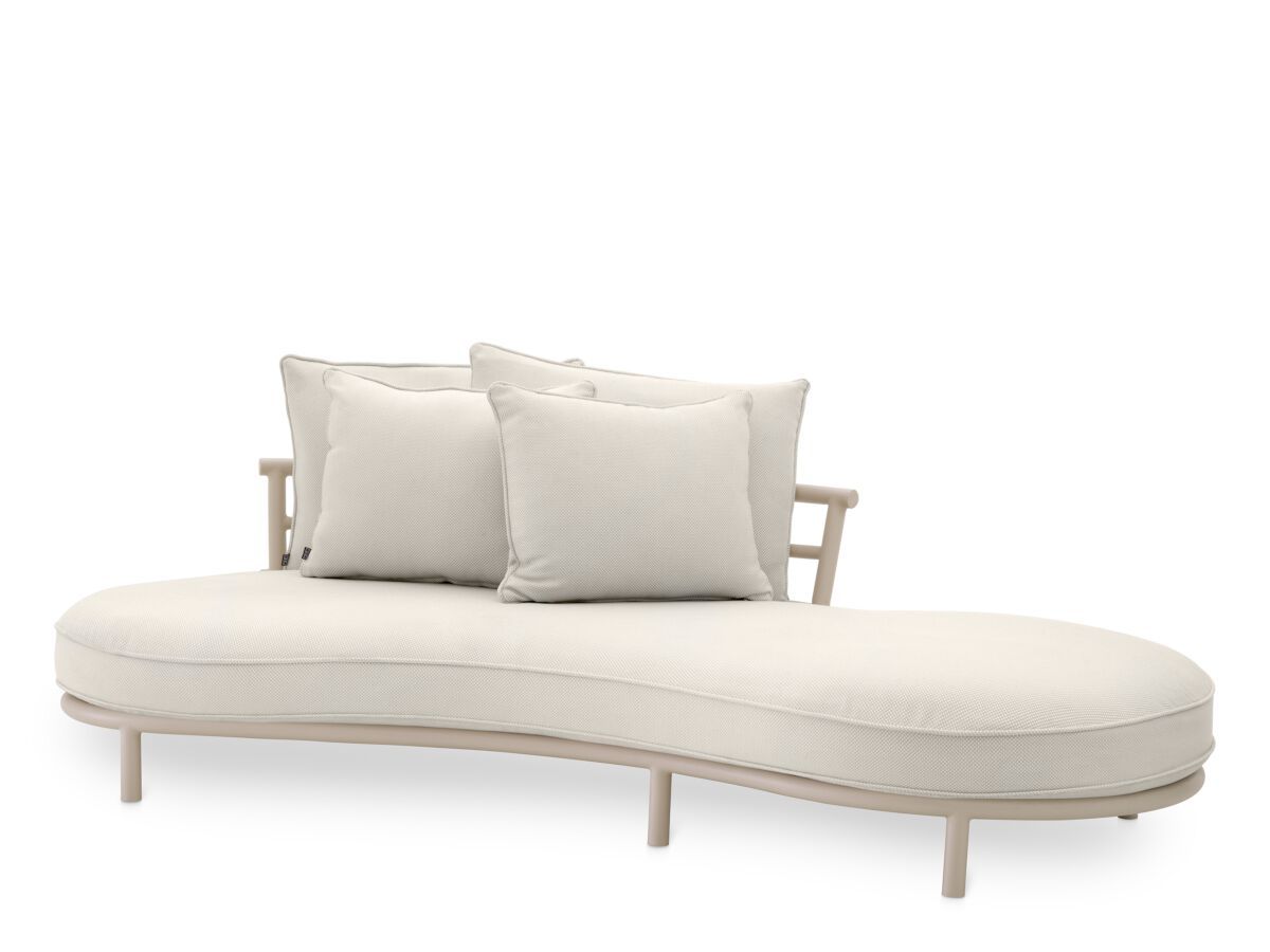 3-местный изогнутый тканевый садовый диван Eichholtz Laguno ARCH-00074970