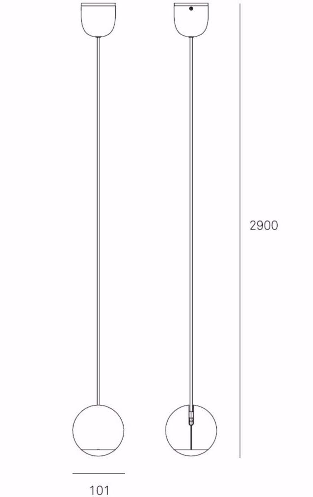 Milan Iluminacion Светодиодный подвесной светильник в абс с диммером Bo-la sun-id-1391776 - Вид №3