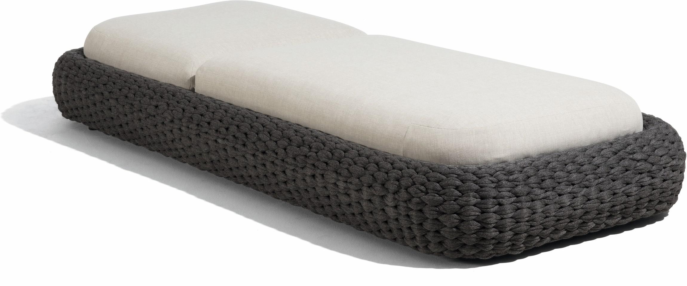 MNST304 Лежак веревка 45мм антрацит Manutti Kobo - Вид №1