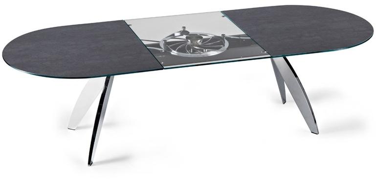 NAOS Овальный раздвижной обеденный стол из хрусталя sun-id-1397620 - Вид №1
