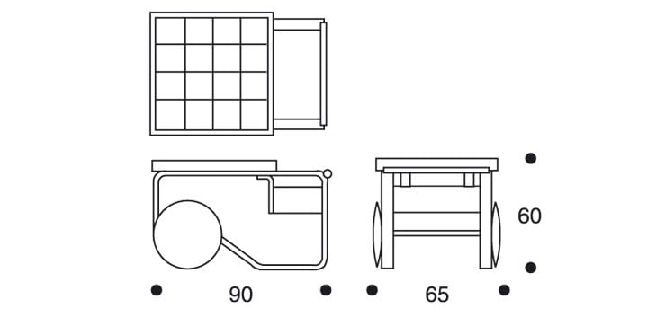 Тележка для еды из березы Artek 900 TEA TROLLEY ARCH-00094584 - Вид №5