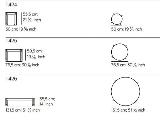 Круглый журнальный столик с мраморной или деревянной столешницей Amura ARCH-00006860 - Вид №1