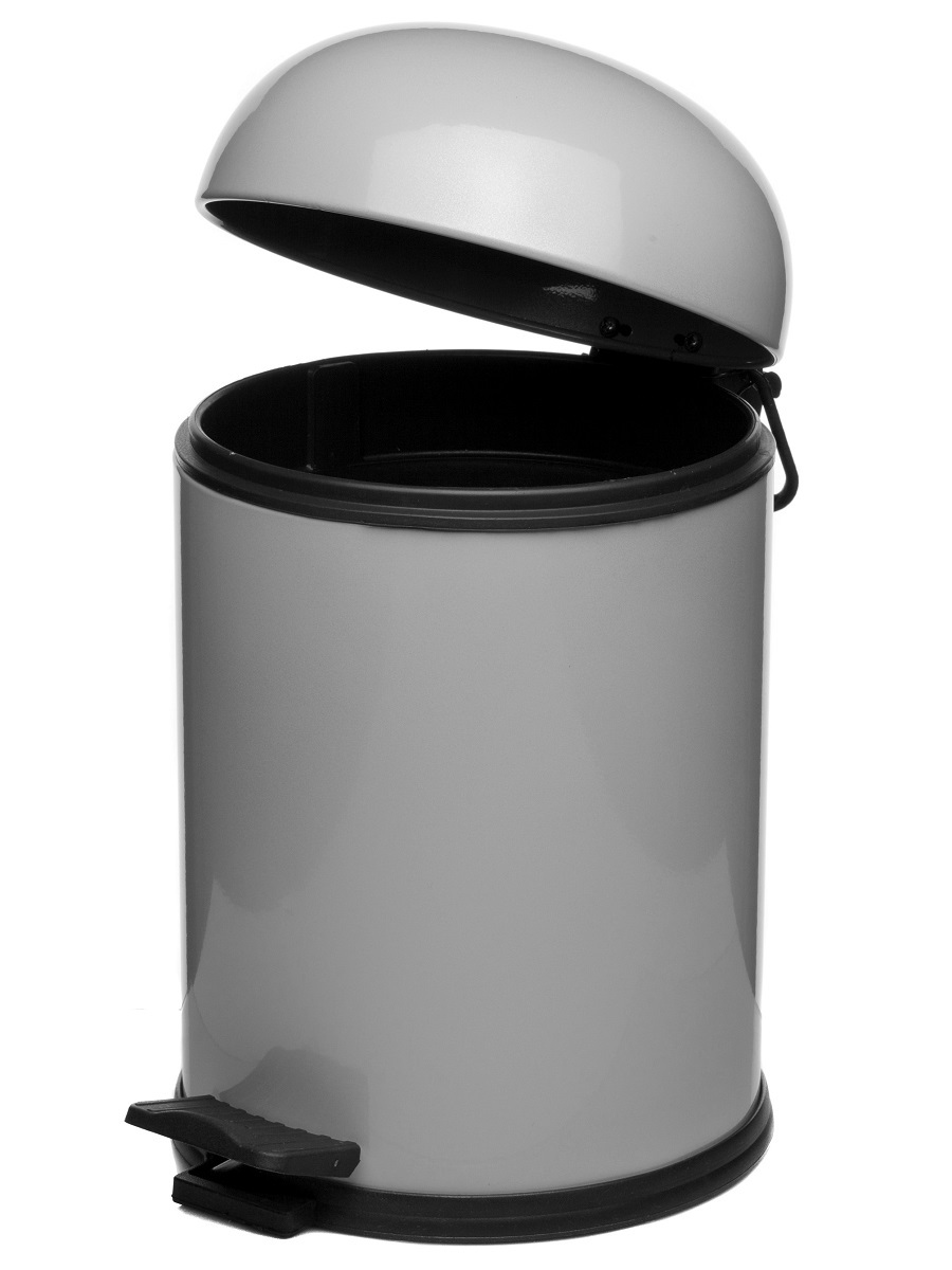 Вёдра с педалью и крышкой Aquarius 5L Grey NAVAKO 11021 - Вид №1