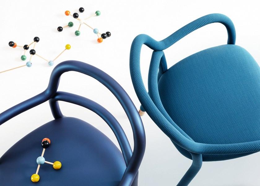 Midj Кресло на четырех ножках с тканевой обивкой Pippi sun-id-1412004 - Вид №5