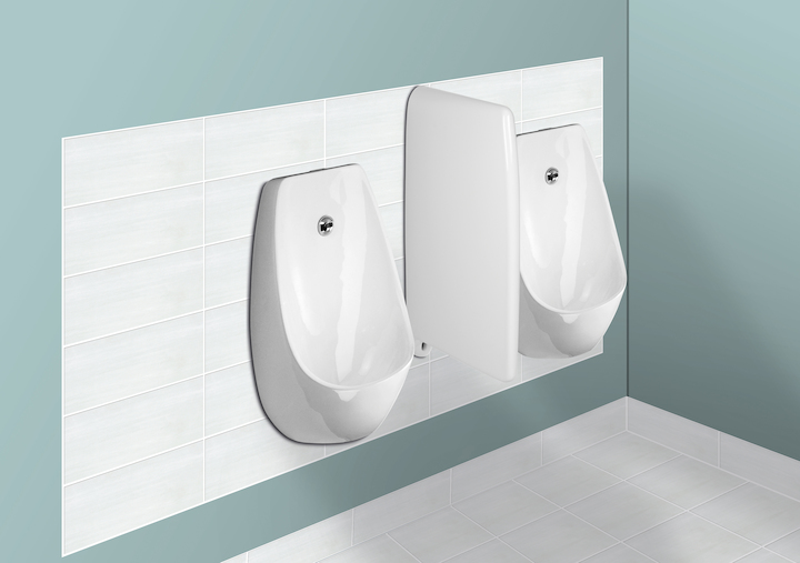 H841101 Настенный писсуар, уринал с мушкой Jika  - Вид №4