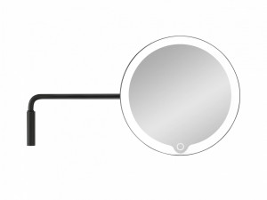 Настенное круглое увеличительное зеркало со встроенным освещением