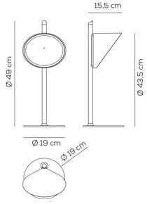 AXOLIGHT Настольная лампа из алюминия Orchid sun-id-1497030 - Вид №2