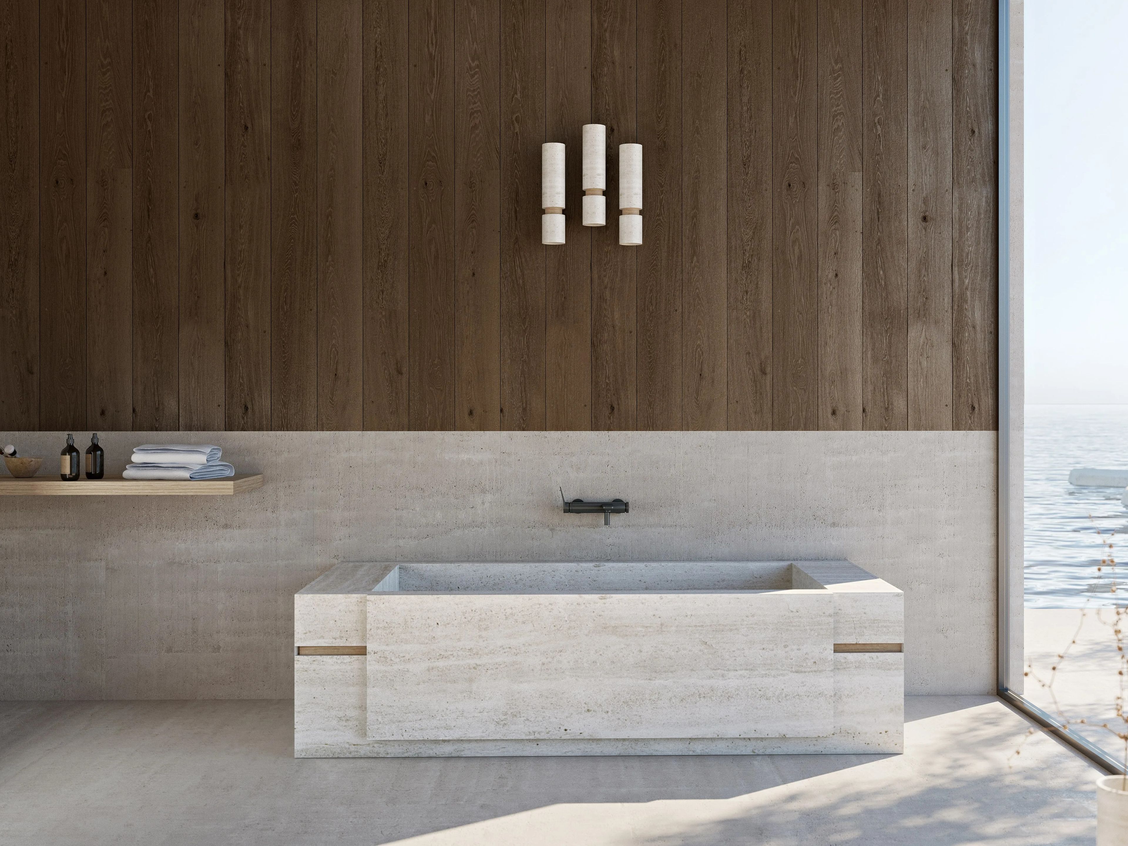 Прямоугольная ванна из натурального камня Davani Parallel ARCH-00009975 - Вид №1