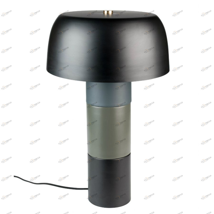 Лампа настольная Muras Tricolore, черная White Label Living 5200074