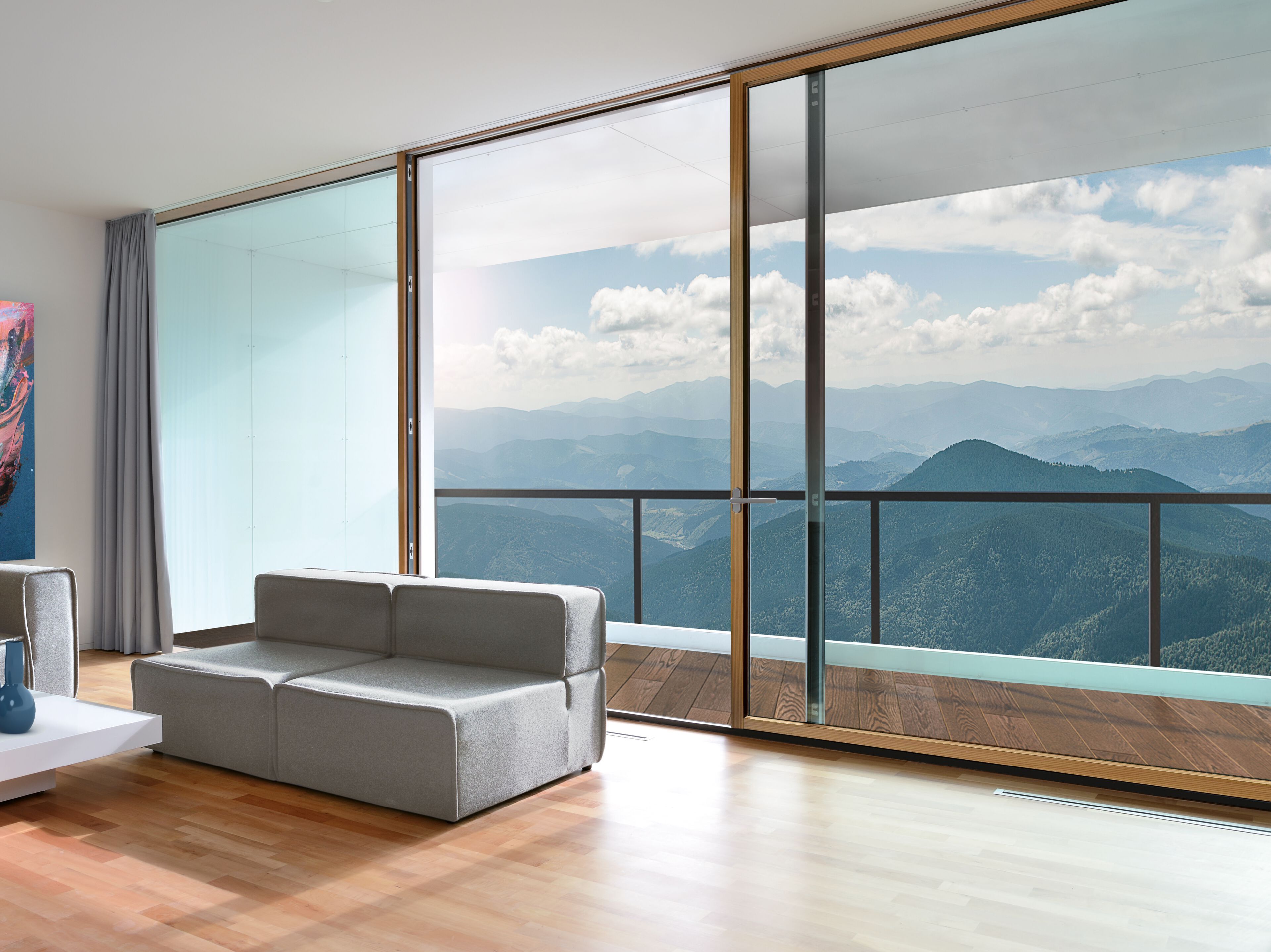 Window made of laminated wood with an external aluminum clad PB Finestre FLAT LEGNO ALLUMINIO ARCH-00049804 - Вид №4