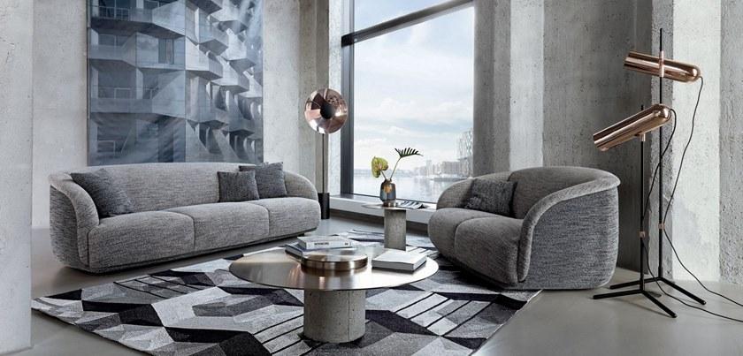 Roche Bobois Мягкий 3-х местный диван из ткани sun-id-1422694 - Вид №4