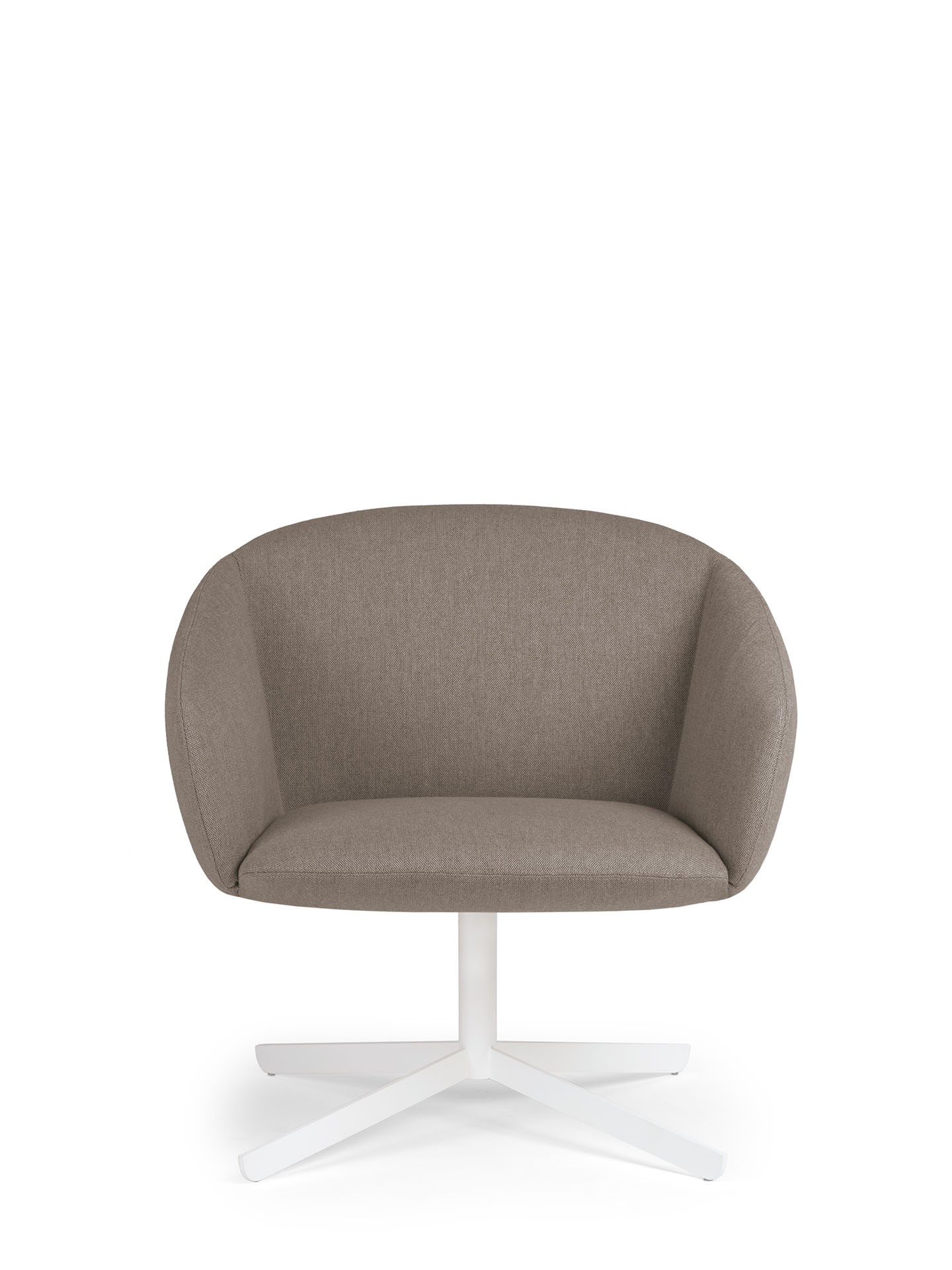 NT7090 Low back lounge armchair, swivel steel base True Design Not