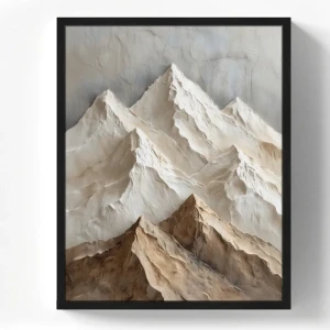 Картина в раме Горы 3D 40x50 см цвет разноцветный