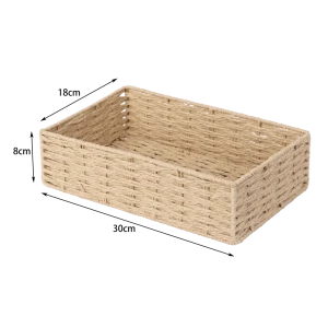 Корзина Konsensa 18x8x30 см бумага цвет бежевый 89439468 STLM-2061484